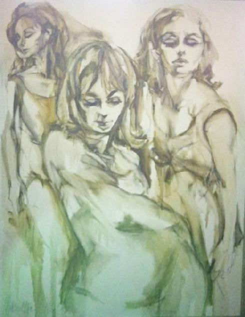 "THREE WOMEN" HYACINTHE